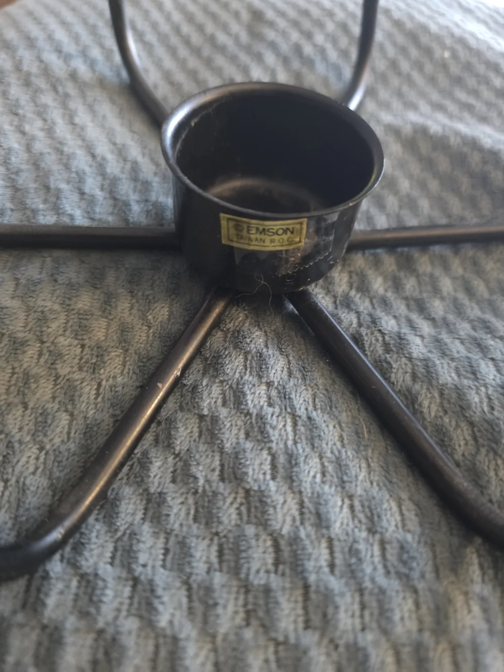 Modern Black Metal Candle Stand for Pillar Candles - Home Accents